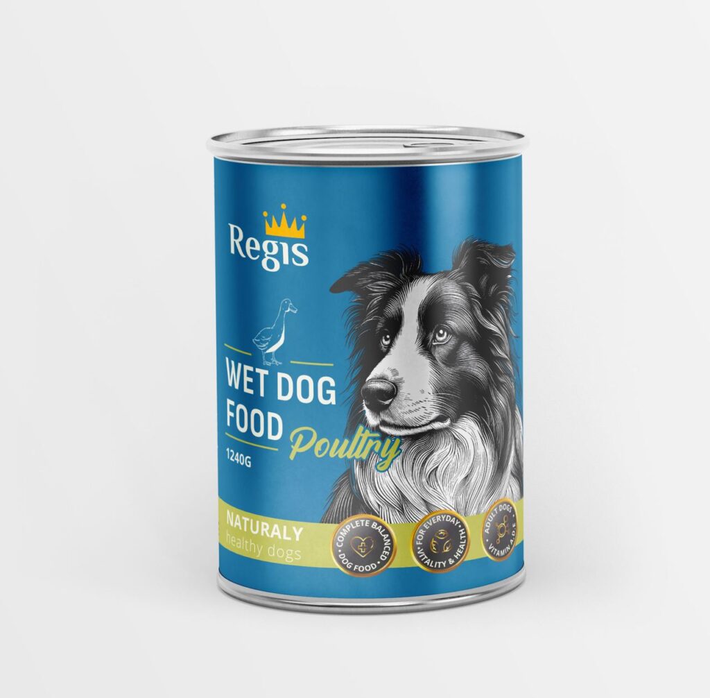 Вологий корм для собак з птицею, Regis, 415г